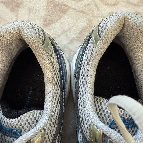 Asics Gel 1140 Sz 6 Women White Blue Running Shoes - Picture 4 of 6